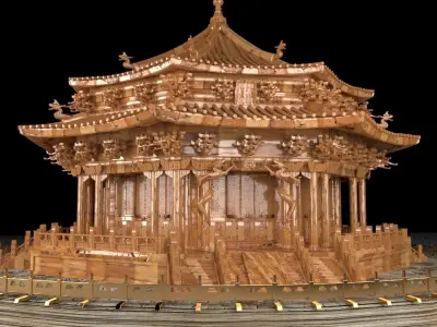 Chinese ancient house 3D model 26