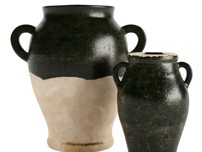 Handmade ceramic vase collection