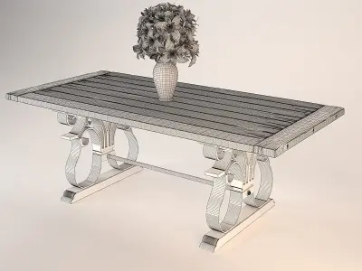 Andrew Martin Fredrick Dining Table 3D model
