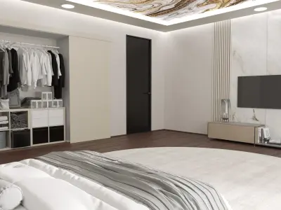 Bedroom Interior 3D model 5
