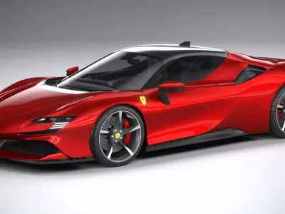 Ferrari SF90 Stradale 2021 3D model