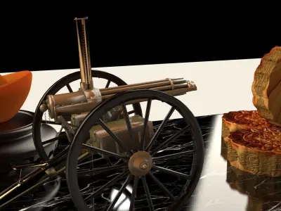 Chinese mooncake  3D model