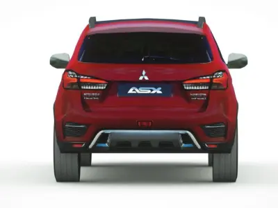 Mitsubishi ASX 2020 Low-poly 3D model