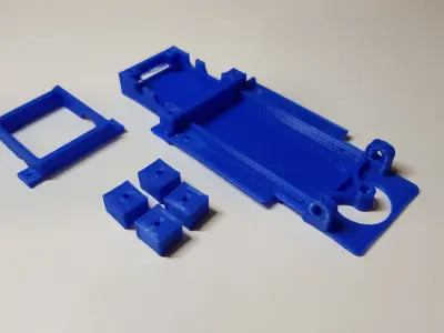 Hoonicorn slot car chassis 3D print model
