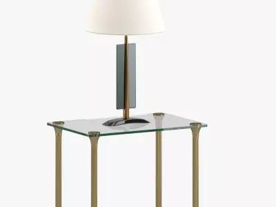 Table 160 with lamp 3D model