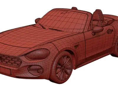 Small roadster unbranded 3D model