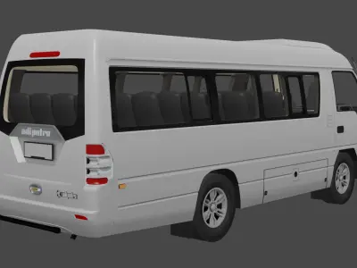 Isuzu NKR 55 Microbus Adiputro 3D model