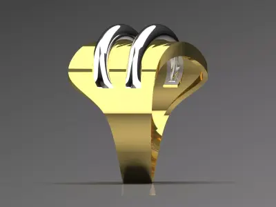 gold ring gr0127 3D print model