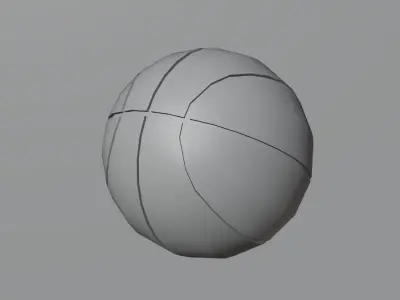 Basketball ball Free low-poly 3D model