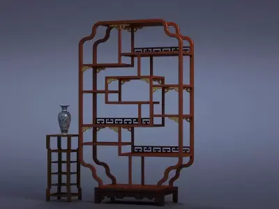 cabinet cabinet wardrobe sofa bed table bookshelve 3D model