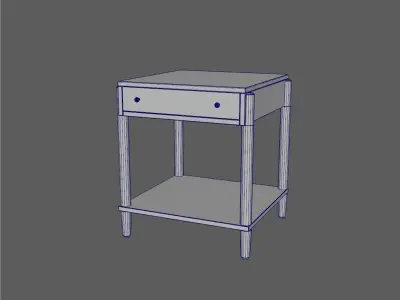 Nightstand Cottage 3D model