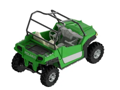 Polaris Rzr 570 UTV 1 to 24 scale 3D print model