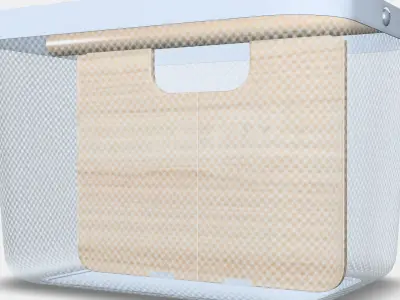 RISATORP Basket with compartments Low-poly 3D model