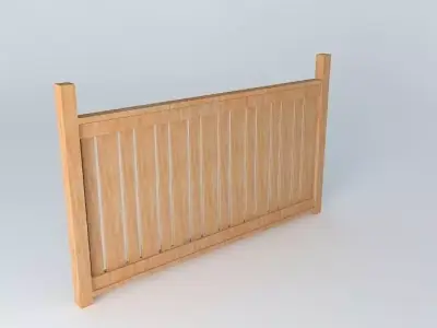 Fence section Free 3D model