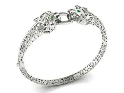 Panthere Bracelet Brand Gold  3D print model