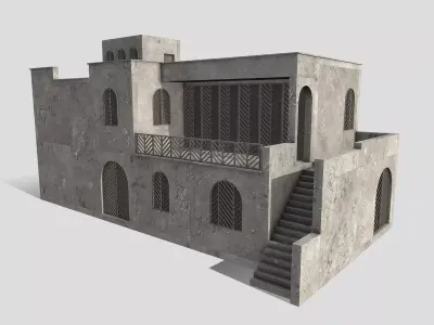 Middle East Building Low-poly 3D model