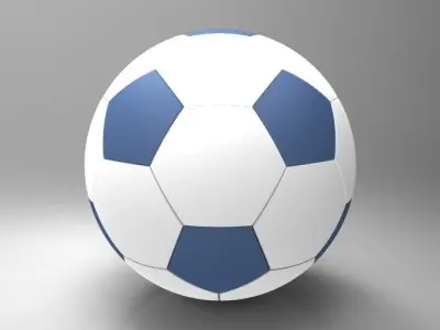 Parametric football ball model Free 3D model