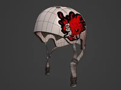 Skate helmet 3D model