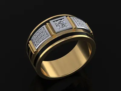 Man Ring 05 3D print model