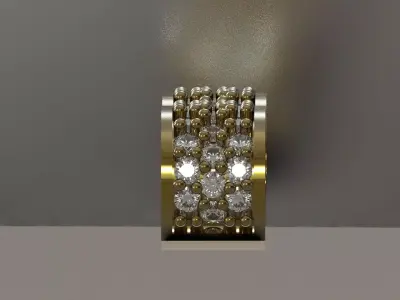 Rectangular Chain Motif standard stl 3D model gl0043 3D print model