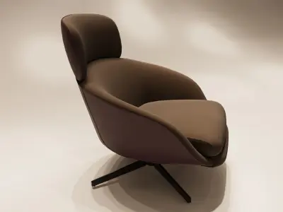 Arm chair Low-poly 3D model