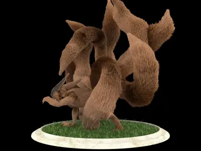 Kurama Nine Tails Naruto 3D model