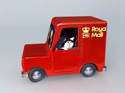 Postman Pat's Van Free 3D model