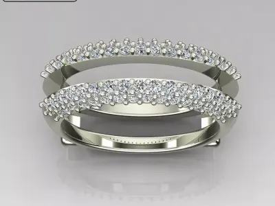 Band Ring 3D print model 100