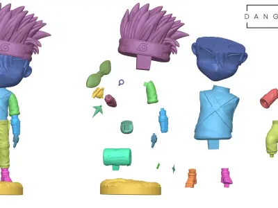 Kakashi Chibi Free 3D print model