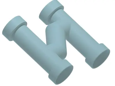 Exquisite PVC Fitting 3D print model