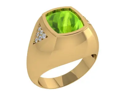 Cushion Band Ring 3529 3D print model