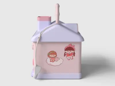 Cute little show piece Low-poly 3D model