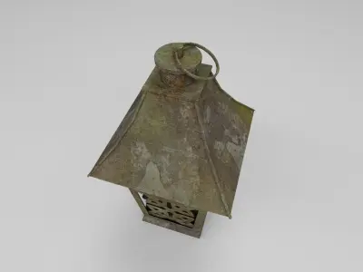 Ancient Celtic Oil Lamp Free low-poly 3D model