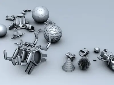 Playground C4D 3D model