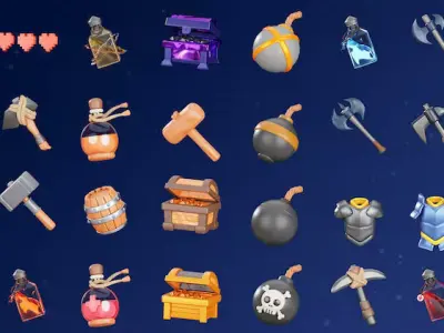 3d Game Asset Icon  3D model