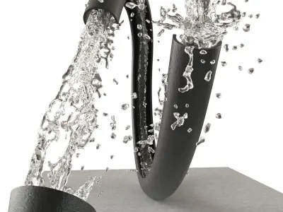 Infinite Water Fountain 3D model