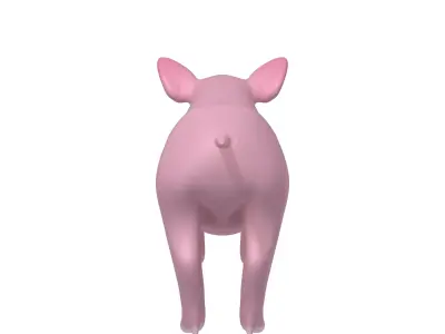Cartoon Pig 3D model