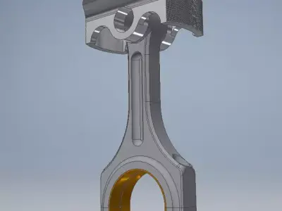 Car Engine Piston 3D print model
