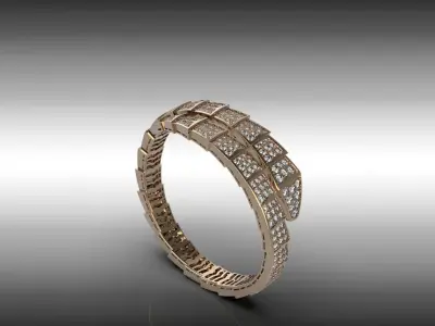 Bracelet Snake  3D print model