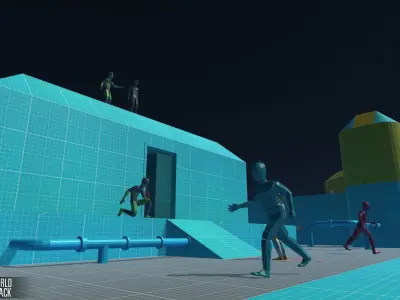 LOW POLY WORLD - PROTOTYPE PACK Low-poly 3D model