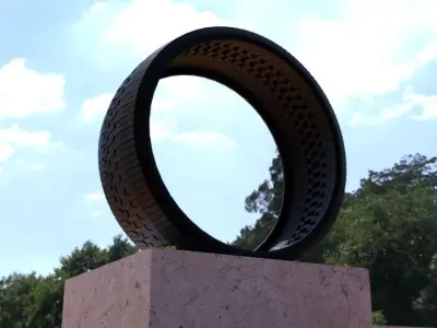 ORTAS TIRE NO 30 GAME READY Low-poly 3D model