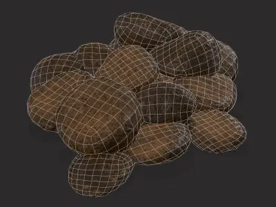 Horse Poop Low-poly 3D model