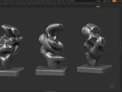 Modern Abstract Decorative sculpture 3d print model 133 3D print model