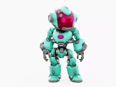 ROBO ZERO-i  Rigged for Unreal Engine - Unity - MIXAMO 3D model