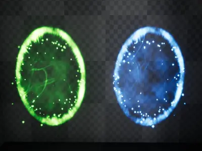 Sci-Fi Particle Projectile FX Pack Low-poly 3D model