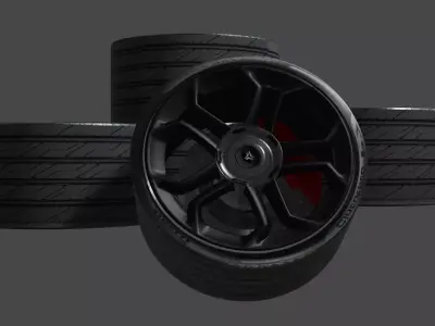 rim sport wheel 3D model