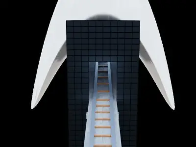 Mega metro station 3D model