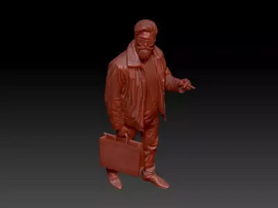 Beard man 3D print model