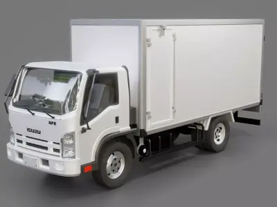 Isuzu NPR Box Truck 2018 3D model