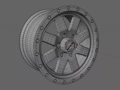 Raceline Defender Low-poly 3D model